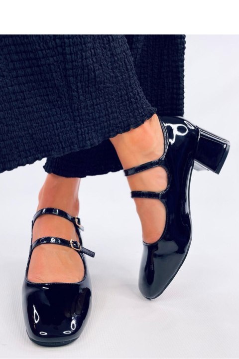 Czółenka na obcasie w stylu Mary Jane KERLEY BLACK - Inello Inello Czółenka na obcasie w stylu Mary Jane KERLEY BLACK - Inello Inello