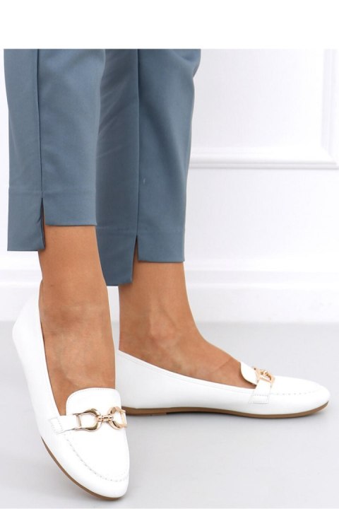 Mokasyny damskie AMIYA WHITE - Inello Inello Mokasyny damskie AMIYA WHITE - Inello Inello