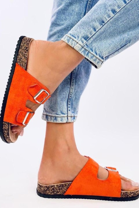 Sandał Klapki korkowe szolki PONSES ORANGE - Inello Inello Sandał Klapki korkowe szolki PONSES ORANGE - Inello Inello