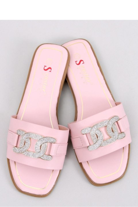 Sandał Klapki z cyrkoniami MILLE PINK - Inello Inello Sandał Klapki z cyrkoniami MILLE PINK - Inello Inello