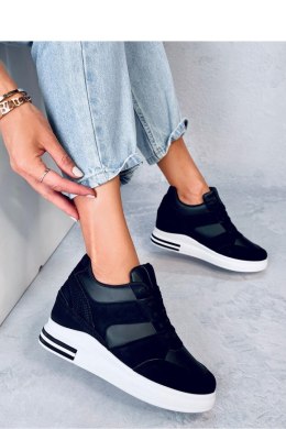 Sneakersy na koturnie RINNO BLACK - Inello Inello