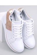 Sneakersy na koturnie TOBEY BEIGE - Inello Inello