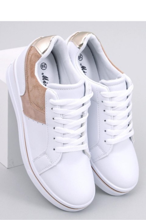 Sneakersy na koturnie TOBEY BEIGE - Inello Inello Sneakersy na koturnie TOBEY BEIGE - Inello Inello