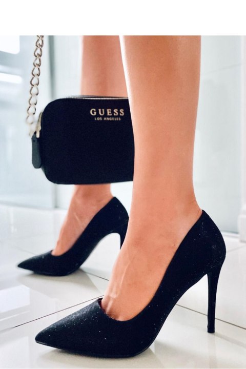 Szpilki damskie opalizujące ANABELLE BLACK - Inello Inello Szpilki damskie opalizujące ANABELLE BLACK - Inello Inello