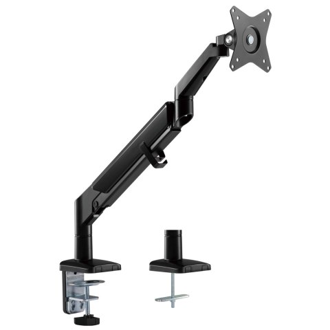 Uchwyt biurkowy do monitora czarny Ergo Office, ze sprężyną gazową, 17"-32", 9 kg, ER-405B Uchwyt biurkowy do monitora czarny Ergo Office, ze sprężyną gazową, 17"-32", 9 kg, ER-405B