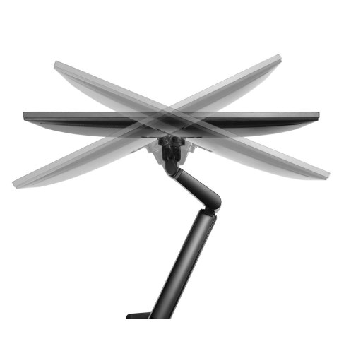 Uchwyt biurkowy do monitora czarny Ergo Office, ze sprężyną gazową, 17"-32", 9 kg, ER-405B Uchwyt biurkowy do monitora czarny Ergo Office, ze sprężyną gazową, 17"-32", 9 kg, ER-405B