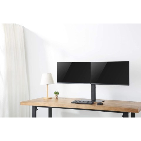 Uchwyt wolnostojący na dwa monitory Ergo Office, 17-27'' max 2x6kg, sprężyna gazowa, pasuje do zakrzywionych monitorów ER-411 Uchwyt wolnostojący na dwa monitory Ergo Office, 17-27'' max 2x6kg, sprężyna gazowa, pasuje do zakrzywionych monitorów ER-411