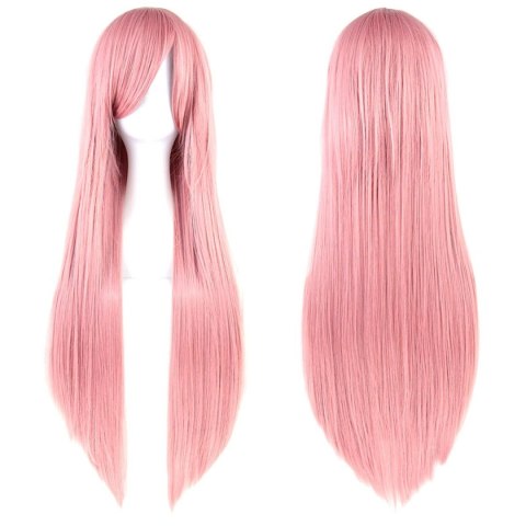 BQ3D Peruka włosy 80cm różowe cosplay BQ3D Peruka włosy 80cm różowe cosplay