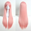 BQ3D Peruka włosy 80cm różowe cosplay