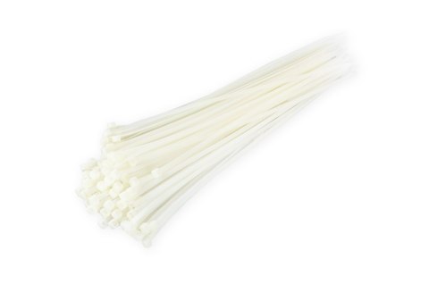 Taśmy kablowe opaski zaciskowe białe 3,6x150mm - 100 szt. Taśmy kablowe opaski zaciskowe białe 3,6x150mm - 100 szt.