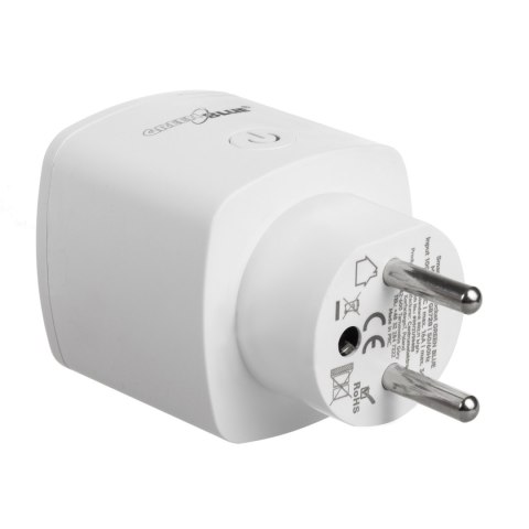 Zdalnie sterowane gniazdko WiFi GreenBlue, Android/iOS/Alexa/Google Home, zuż. energii, timer, max 3680W, typ E, GB720 E Zdalnie sterowane gniazdko WiFi GreenBlue, Android/iOS/Alexa/Google Home, zuż. energii, timer, max 3680W, typ E, GB720 E