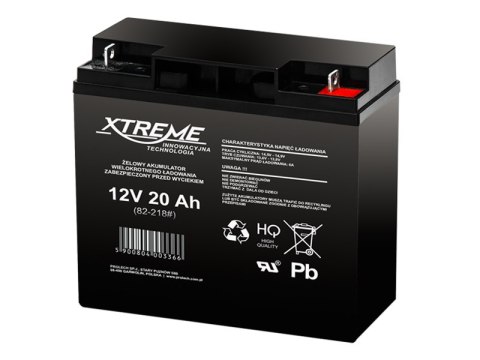 82-218# Akumulator żelowy 12v 20ah xtreme 82-218# Akumulator żelowy 12v 20ah xtreme