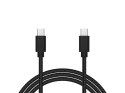 66-155# Przyłącze usb-c - usb-c 2.0 1,0m czarne plecionka