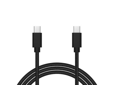 66-155# Przyłącze usb-c - usb-c 2.0 1,0m czarne plecionka 66-155# Przyłącze usb-c - usb-c 2.0 1,0m czarne plecionka