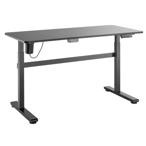 Biurko elektryczne Ergo Office, regulacja wys, szary, max wys 118cm 50 kg - z blatem do pracy stojąco siedzącej, ER-434