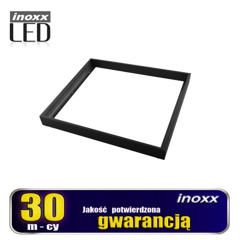 Panel led 60x60 36w lampa sufitowa kaseton 3000k ciepły + ramka natynkowa czarna Panel led 60x60 36w lampa sufitowa kaseton 3000k ciepły + ramka natynkowa czarna