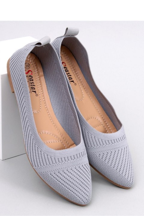 Baleriny z tkanego materiału KAYLA GREY - Inello Inello Baleriny z tkanego materiału KAYLA GREY - Inello Inello