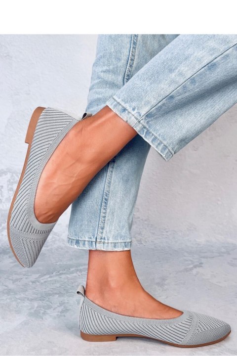 Baleriny z tkanego materiału KAYLA GREY - Inello Inello Baleriny z tkanego materiału KAYLA GREY - Inello Inello