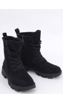 Botki workery zamszowe PANSY BLACK - Inello Inello
