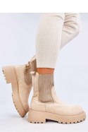 Botki z elastycznym ściągaczem WINTERS BEIGE - Inello Inello
