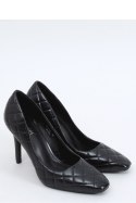 SZPILKI DAMSKIE PIKOWANE CZARNE LE082P BLACK - Inello Inello