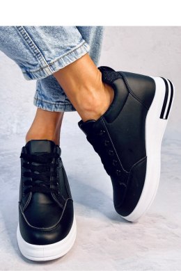 Sneakersy na koturnie CHEEVE BLACK - Inello Inello