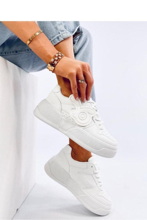 Sneakersy na platformie BROADY ALLWHITE - Inello Inello Sneakersy na platformie BROADY ALLWHITE - Inello Inello