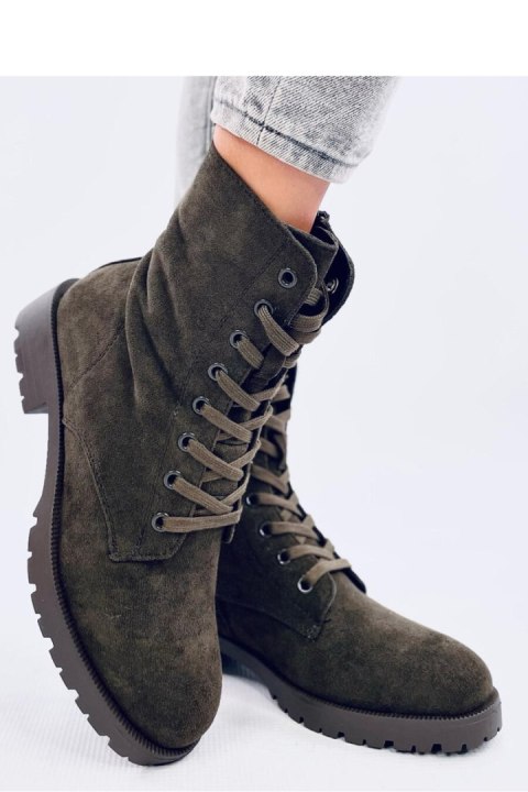 Workery sznurowane BENTE GREEN - Inello Inello Workery sznurowane BENTE GREEN - Inello Inello