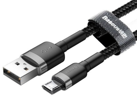BASEUS Cafule Micro USB cable 2.4A 0,5m (CAMKLF-AG1) gray + black BASEUS Cafule Micro USB cable 2.4A 0,5m (CAMKLF-AG1) gray + black