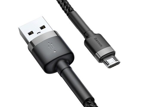BASEUS Cafule Micro USB cable 2.4A 0,5m (CAMKLF-AG1) gray + black BASEUS Cafule Micro USB cable 2.4A 0,5m (CAMKLF-AG1) gray + black