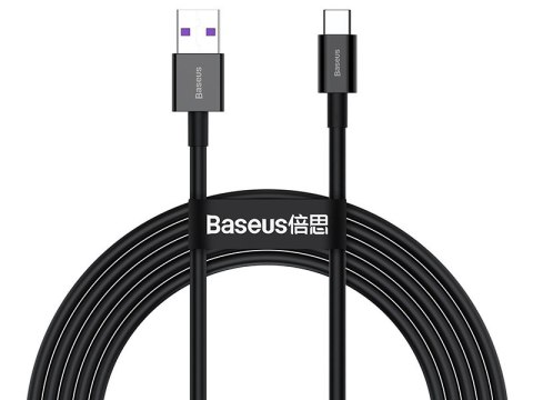 BASEUS Kabel USB Type C 2m Superior Series, 66W (CATYS-A01) Black BASEUS Kabel USB Type C 2m Superior Series, 66W (CATYS-A01) Black