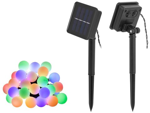 Girlanda ogrodowa TRACER solarna KOLOROWA 30 LED 30 żarówek Girlanda ogrodowa TRACER solarna KOLOROWA 30 LED 30 żarówek