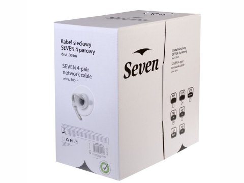 Kabel sieciowy SEVEN UTP cat.5 Solid 4x2 305m Kabel sieciowy SEVEN UTP cat.5 Solid 4x2 305m