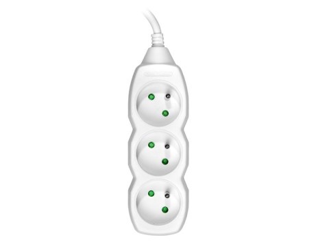 Przedłużacz TRACER PowerCord 1,5m (3 gniazda, white) Przedłużacz TRACER PowerCord 1,5m (3 gniazda, white)