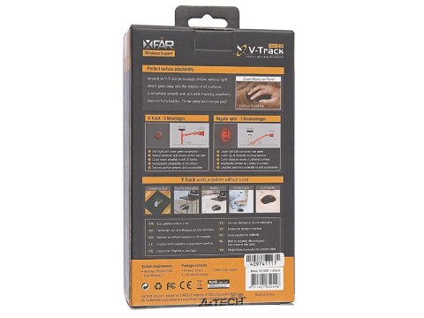 Mysz A4TECH V-TRACK G9-500F-1 Black RF NANO Mysz A4TECH V-TRACK G9-500F-1 Black RF NANO