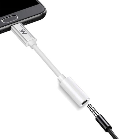 Adapter USB Type-C - 3,5mm mini jack Maclean, cyfrowy układ scalony, obsługa 99% urządzeń na rynku, MCTV-847 Adapter USB Type-C - 3,5mm mini jack Maclean, cyfrowy układ scalony, obsługa 99% urządzeń na rynku, MCTV-847