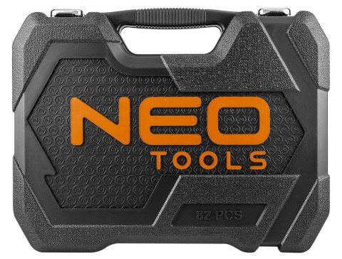 Klucze nasadowe 1/2", 1/4" , zestaw 82 szt. ECO Klucze nasadowe 1/2", 1/4" , zestaw 82 szt. ECO