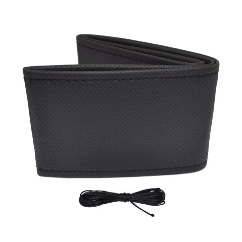 Pokrowiec sznurowany perforowany na kierownicę samochodową m 38-39cm otom-otdk201 Pokrowiec sznurowany perforowany na kierownicę samochodową m 38-39cm otom-otdk201