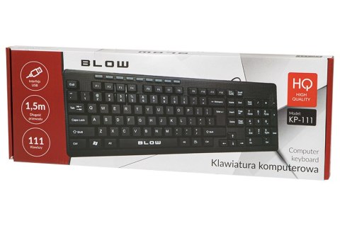 84-209# Klawiatura blow kp-111 usb czarna` 84-209# Klawiatura blow kp-111 usb czarna`