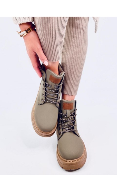 Traperki damskie timberki KELLERS GREEN - Inello Inello Traperki damskie timberki KELLERS GREEN - Inello Inello