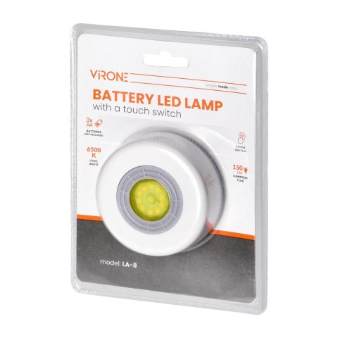 Bateryjna lampka LED z dotykowym włącznikiem, 4500K Bateryjna lampka LED z dotykowym włącznikiem, 4500K