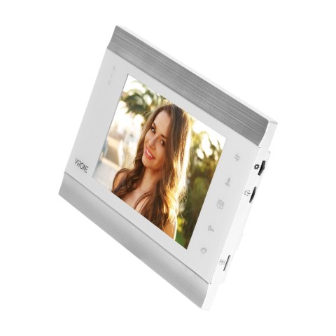 Kolorowy wideo monitor 7" (biały) z darmową aplikacją na telefon Kolorowy wideo monitor 7" (biały) z darmową aplikacją na telefon