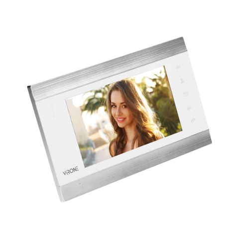 Kolorowy wideo monitor 7" (biały) z darmową aplikacją na telefon Kolorowy wideo monitor 7" (biały) z darmową aplikacją na telefon