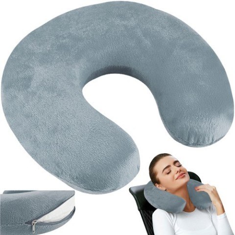Poduszka podróżna szara P7973 Poduszka podróżna szara P7973