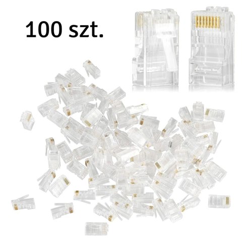RJ1A Końcówka rj45 (100szt.) RJ1A Końcówka rj45 (100szt.)