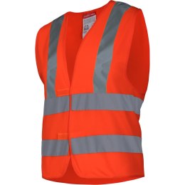 Kamizelka ostrzegawcza 4 pasy, pomarańczowa, 