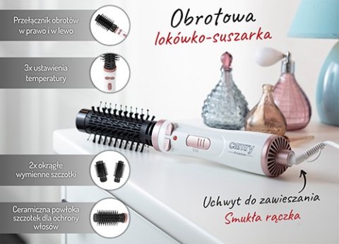 CR 2021 Obrotowa lokówko-suszarka - 1200w - 38mm, 50mm CR 2021 Obrotowa lokówko-suszarka - 1200w - 38mm, 50mm