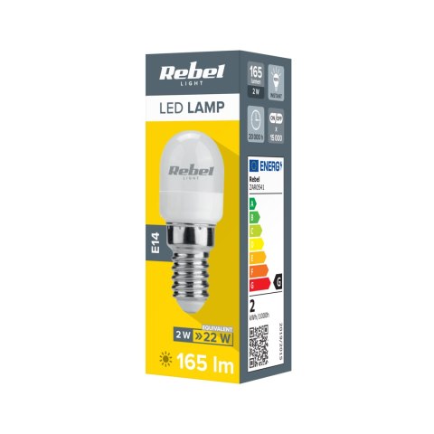Lampa Led do lodówki Rebel 2W E14 , 6500K,230V Lampa Led do lodówki Rebel 2W E14 , 6500K,230V