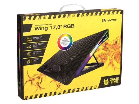Podstawka chłodząca TRACER GAMEZONE Wing 17,3" RGB Podstawka chłodząca TRACER GAMEZONE Wing 17,3" RGB