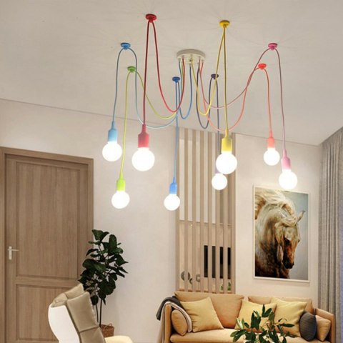 ZD74L Lampa sufitowa 6 ramion tęcza ZD74L Lampa sufitowa 6 ramion tęcza